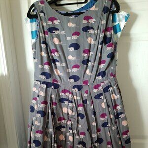 Rare Emily and Fin Ruby dress in polar bear print, size large